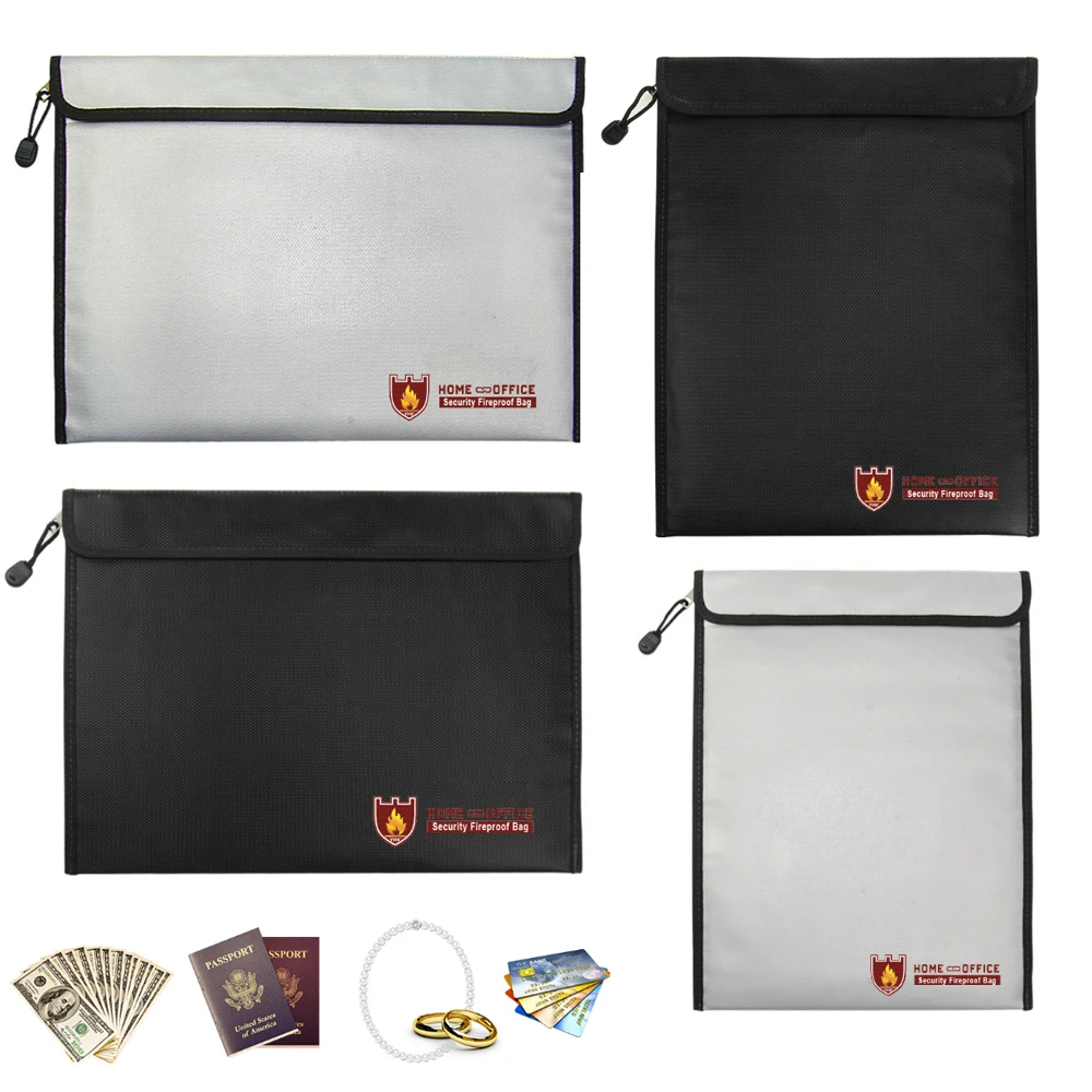 Fire Safe Document - Fireproof Waterproof Document Bag Liquid silicone