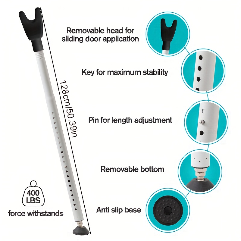 Adjustable 2in1 Sliding Patio  - Window Lock Bar ulasan dan harga